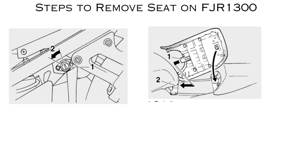 how to remove the seat of fjr1300